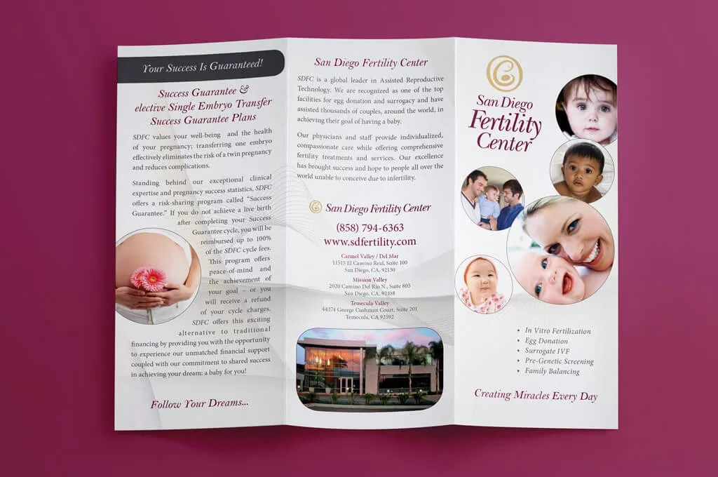 Get to Know San Diego Fertility Center: Egg Donor and IVF Brochure