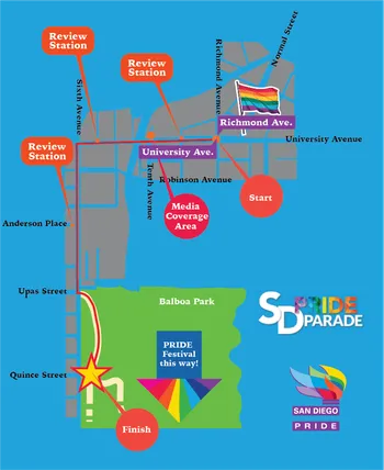 Pride Parade Map