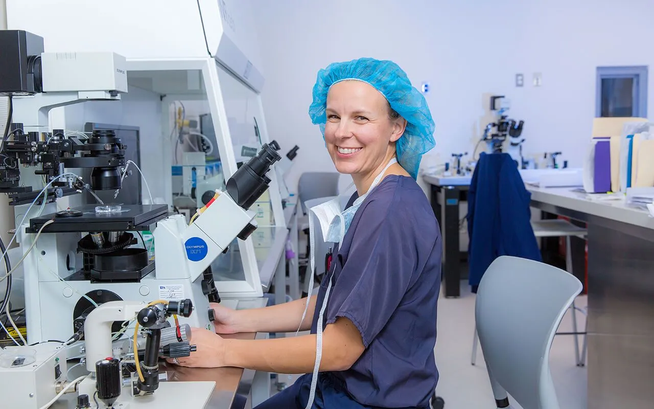 Smiling SDFC Staff Working in Lab