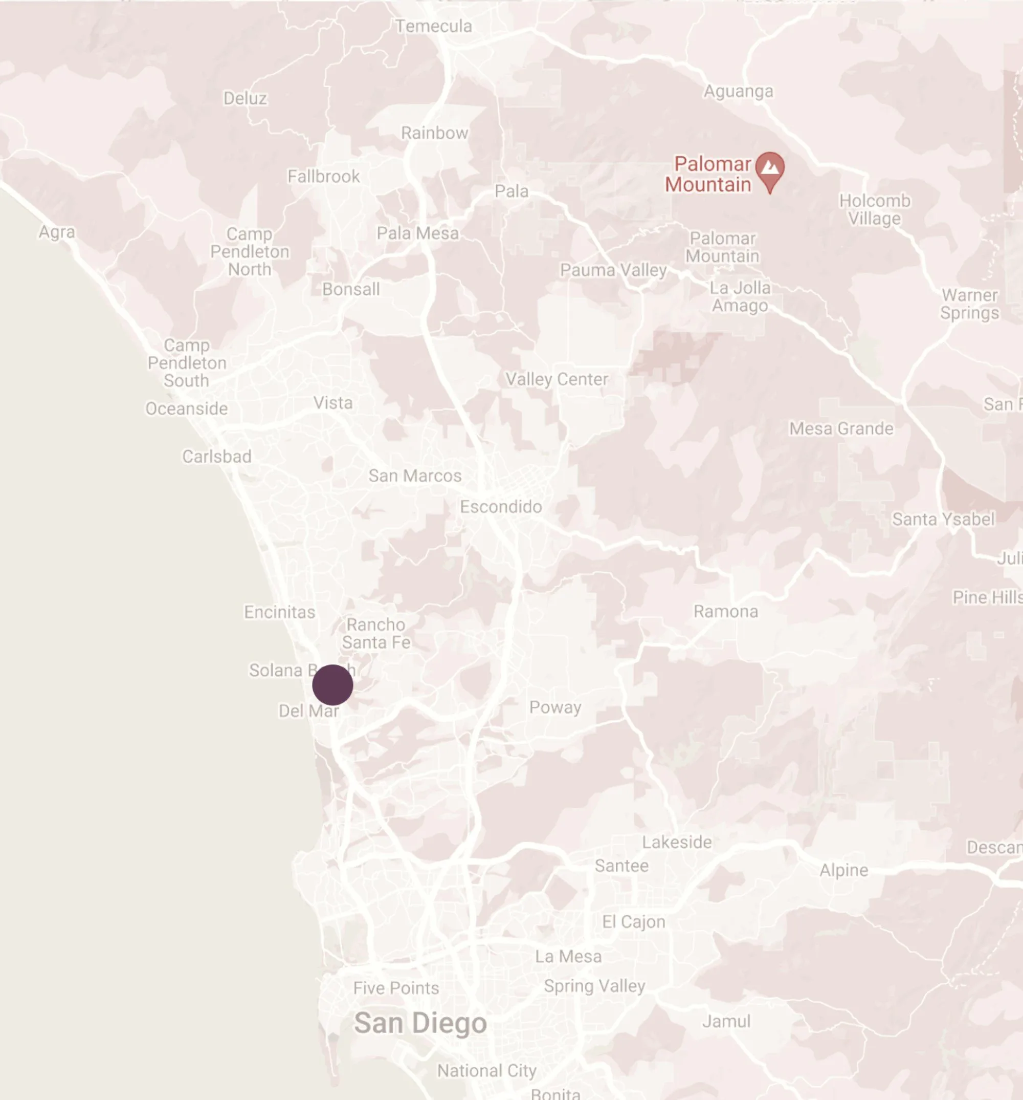 Our Del Mar Clinic Map